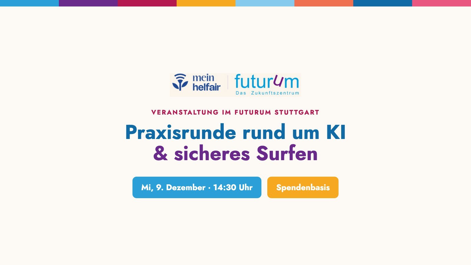 KI & sicheres Surfen: Praxisrunde am 9. Dezember im futurum Stuttgart